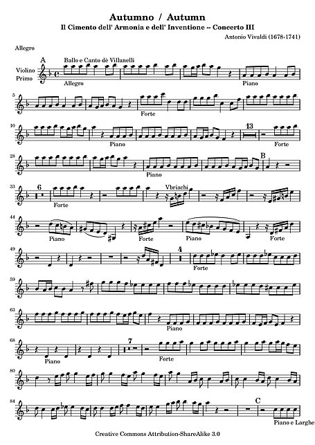 AUTUNNO DI VIVALDI DA SCARICARE